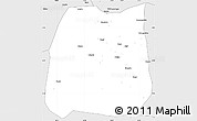Silver Style Simple Map of Nzega