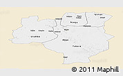 Classic Style Panoramic Map of Tabora, single color outside