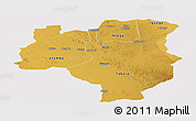 Physical Panoramic Map of Tabora, cropped outside
