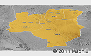 Physical Panoramic Map of Tabora, desaturated