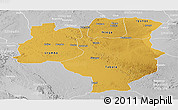Physical Panoramic Map of Tabora, lighten, desaturated