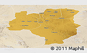 Physical Panoramic Map of Tabora, lighten