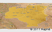Physical Panoramic Map of Tabora, satellite outside