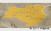 Physical Panoramic Map of Tabora, semi-desaturated