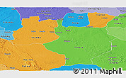 Political Panoramic Map of Tabora, political shades outside
