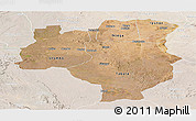 Satellite Panoramic Map of Tabora, lighten