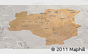 Satellite Panoramic Map of Tabora, lighten, semi-desaturated
