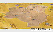 Satellite Panoramic Map of Tabora, physical outside