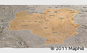 Satellite Panoramic Map of Tabora, semi-desaturated