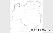 Blank Simple Map of Tabora, cropped outside, no labels