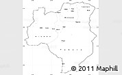 Blank Simple Map of Tabora, cropped outside