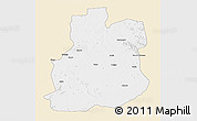 Classic Style 3D Map of Urambo, single color outside