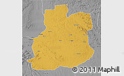 Physical 3D Map of Urambo, desaturated