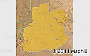 Physical 3D Map of Urambo, satellite outside