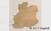 Satellite 3D Map of Urambo, lighten