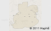 Shaded Relief 3D Map of Urambo, lighten