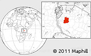 Blank Location Map of Urambo