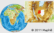 Physical Location Map of Urambo, highlighted parent region