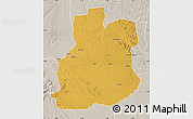 Physical Map of Urambo, lighten, semi-desaturated