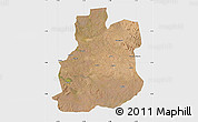 Satellite Map of Urambo, single color outside
