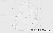 Silver Style Map of Urambo, single color outside