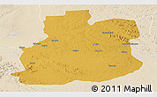 Physical Panoramic Map of Urambo, lighten
