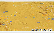 Physical Panoramic Map of Urambo