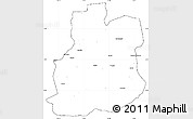 Blank Simple Map of Urambo, cropped outside