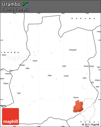 Blank Simple Map of Urambo