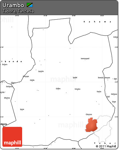 Blank Simple Map of Urambo
