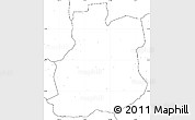 Blank Simple Map of Urambo, no labels