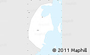Silver Style Simple Map of Tanga