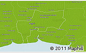 Physical 3D Map of Bangkok