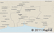 Shaded Relief 3D Map of Bangkok