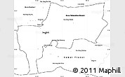 Blank Simple Map of Bangkok