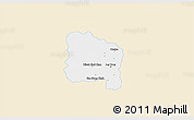 Classic Style 3D Map of Ang Thong, single color outside