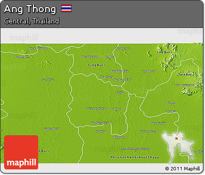 Physical 3D Map of Ang Thong