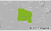 Physical 3D Map of Ang Thong, lighten, desaturated