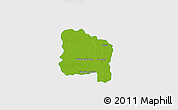 Physical 3D Map of Ang Thong, single color outside