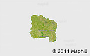 Satellite 3D Map of Ang Thong, single color outside
