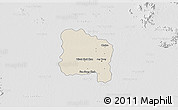 Shaded Relief 3D Map of Ang Thong, lighten, desaturated