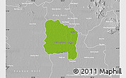 Physical Map of Ang Thong, lighten, desaturated
