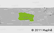 Physical Panoramic Map of Ang Thong, lighten, desaturated