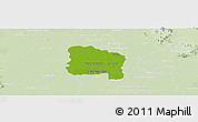 Physical Panoramic Map of Ang Thong, lighten