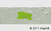 Physical Panoramic Map of Ang Thong, lighten, semi-desaturated