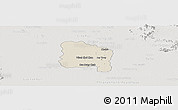 Shaded Relief Panoramic Map of Ang Thong, lighten, semi-desaturated