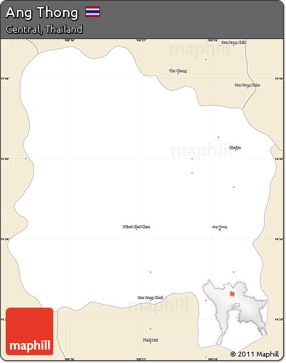 Classic Style Simple Map of Ang Thong