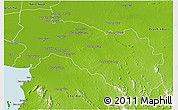 Physical 3D Map of Chachoengsao