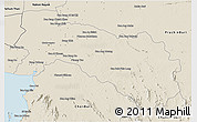 Shaded Relief 3D Map of Chachoengsao