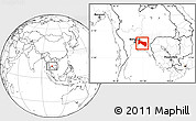 Blank Location Map of Chachoengsao
